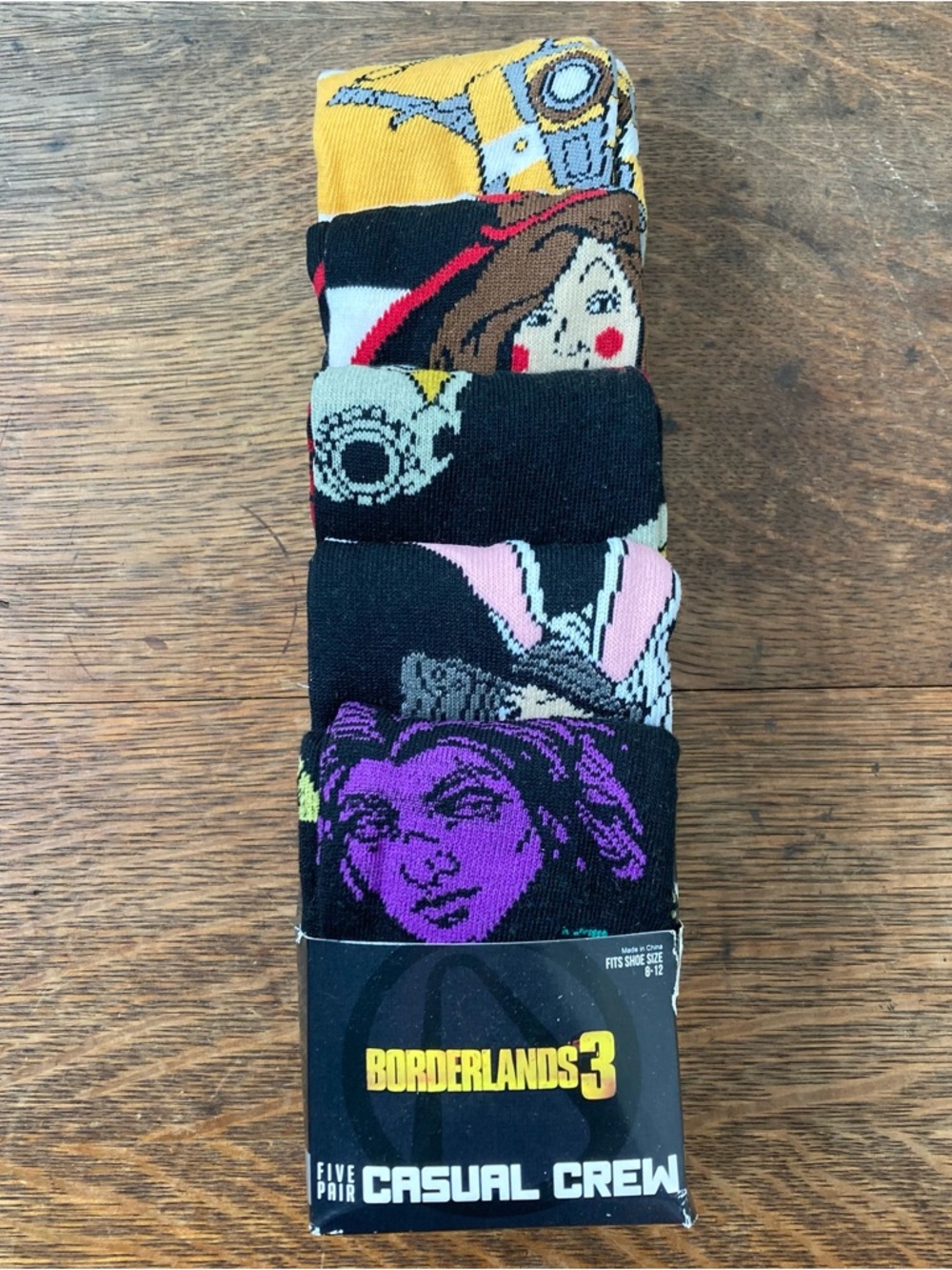 Borderlands 3 Casual Crew Socks - Five 5 Pair